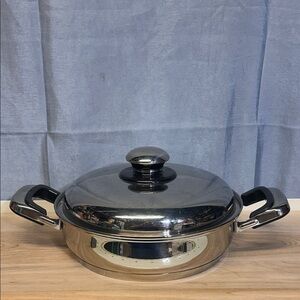 Carrera made in italy 18/10 Stainless Steel Cookware with solid Black Handles